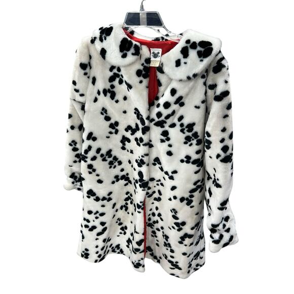 RARE Vintage The Disney Catalog Faux Fur Cruella Devil Coat XL Halloween costume - Picture 2 of 6
